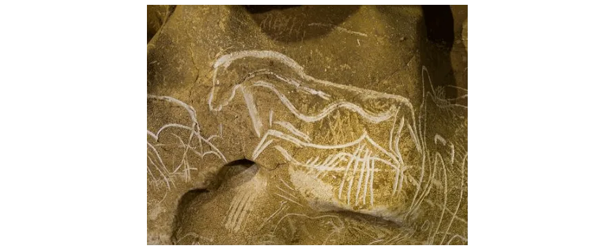 El gran caballo grabado – CUEVA DE CHAUVET