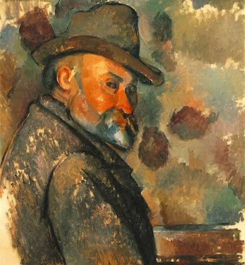 Auterretrato con sombrero – PAUL CÉZANNE