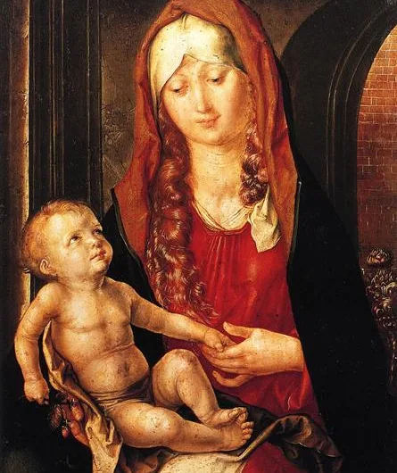 Virgen y niño ante un arco – ALBERTO DURERO