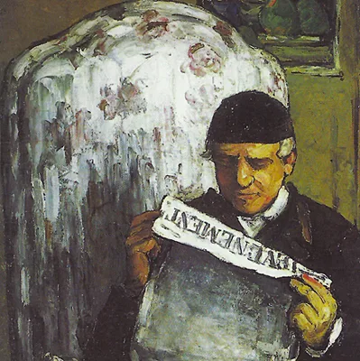 El padre del artista leyendo el periódico – PAUL CÉZANNE