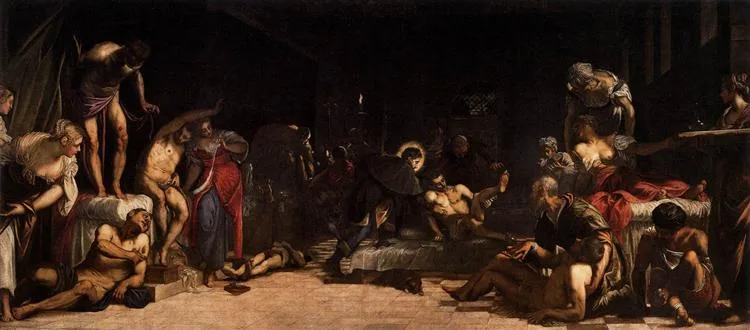 San Roque en el hospital – TINTORETTO