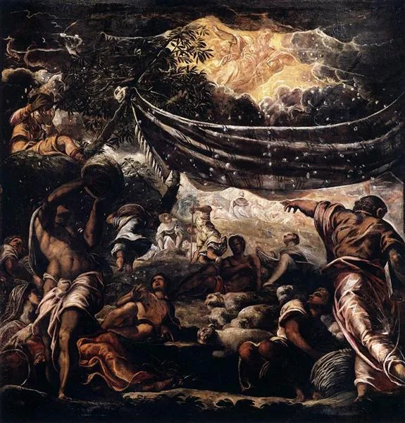 Milagro del maná – TINTORETTO