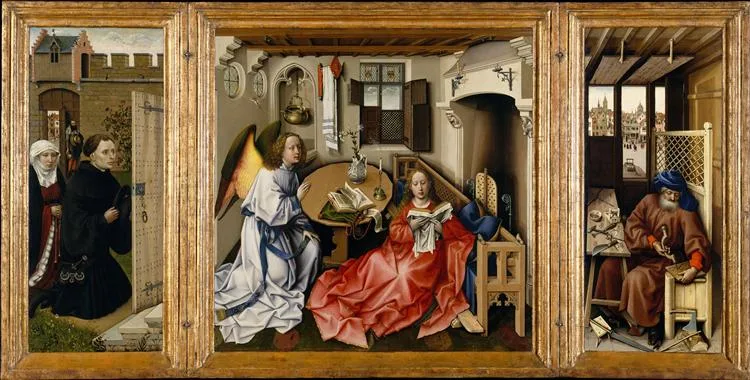 Tríptico de la Anunciación (Retablo de Mérode) – ROBERT CAMPIN