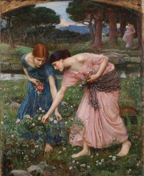 Recoge los capullos de rosa mientras sea mayo – JOHN WILLIAM WATERHOUSE
