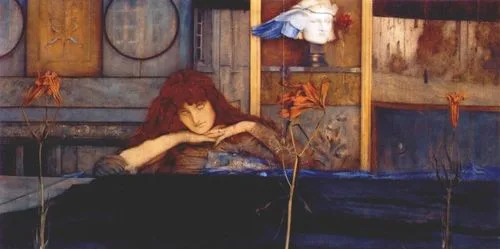 Cierro la puerta tras de mí – FERNAND KHNOPFF