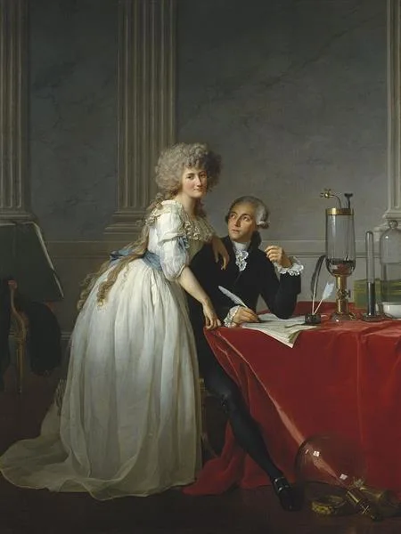 Retrato de Antoine Lavoisier y su esposa – JACQUES LOUIS DAVID