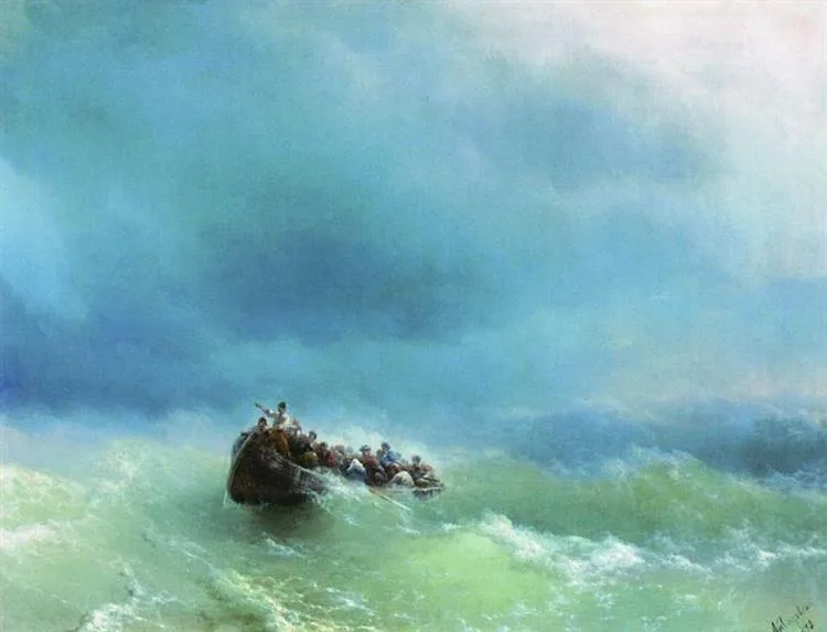 En la tormenta – IVÁN AIVAZOVSKI