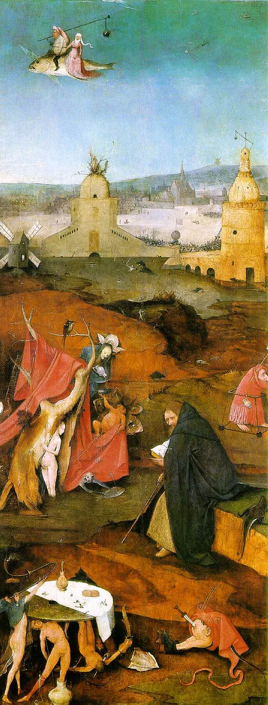 Tríptico de las tentaciones de San Antonio (panel derecho) – EL BOSCO