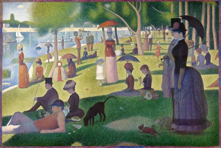 Tarde de domingo en la isla de la Grande Jatte – GEORGE PIERRE SEURAT